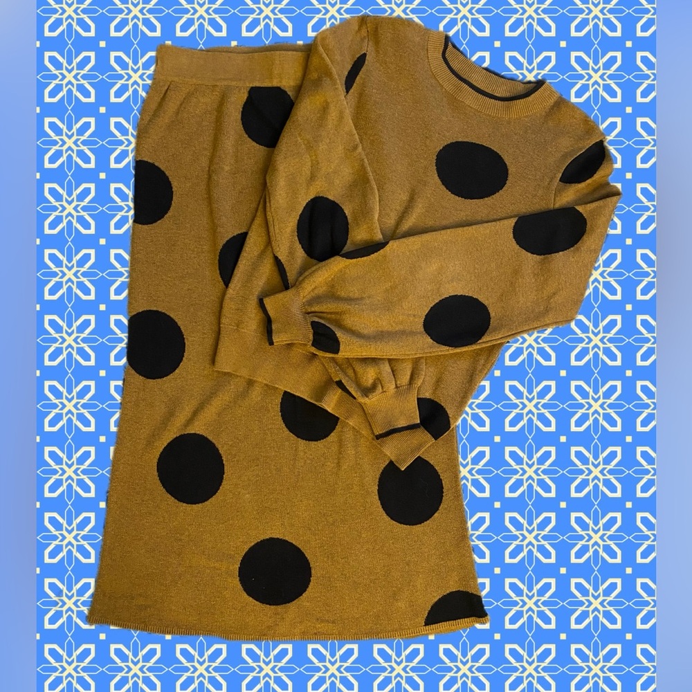 Who What Wear matching sweater and midi skirt set
